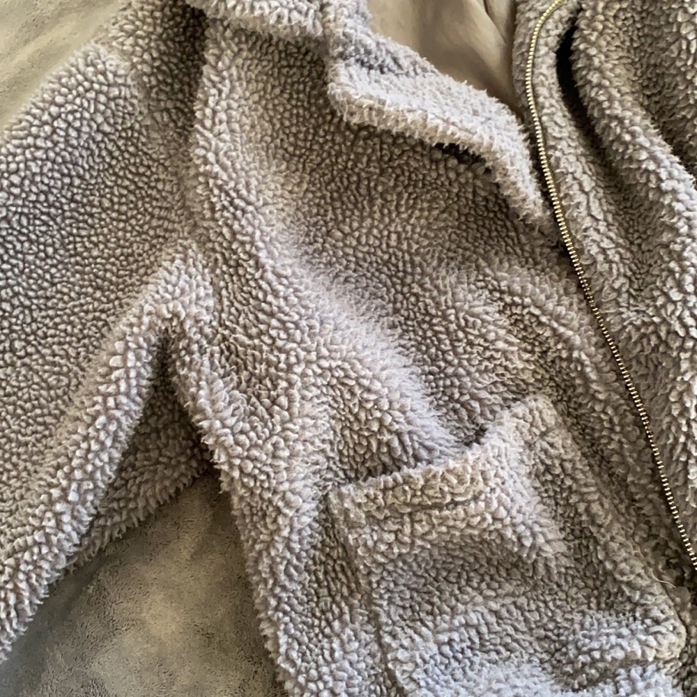 ZAFUL Grey Sherpa Jacket - Picture 5 of 6